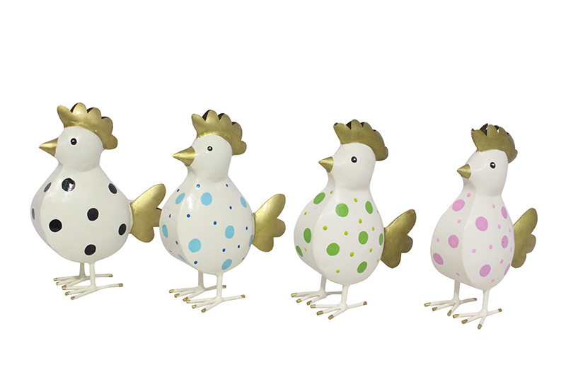 Vogel Kikki, 4er Set,M 17x8x23 cm