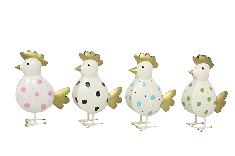 Vogel Kikki, 4er Set, L 21x10x30 cm