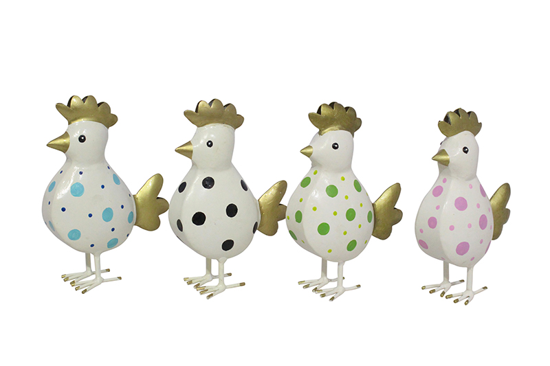 Vogel Kikki, 4er Set, S 13x6x19 cm